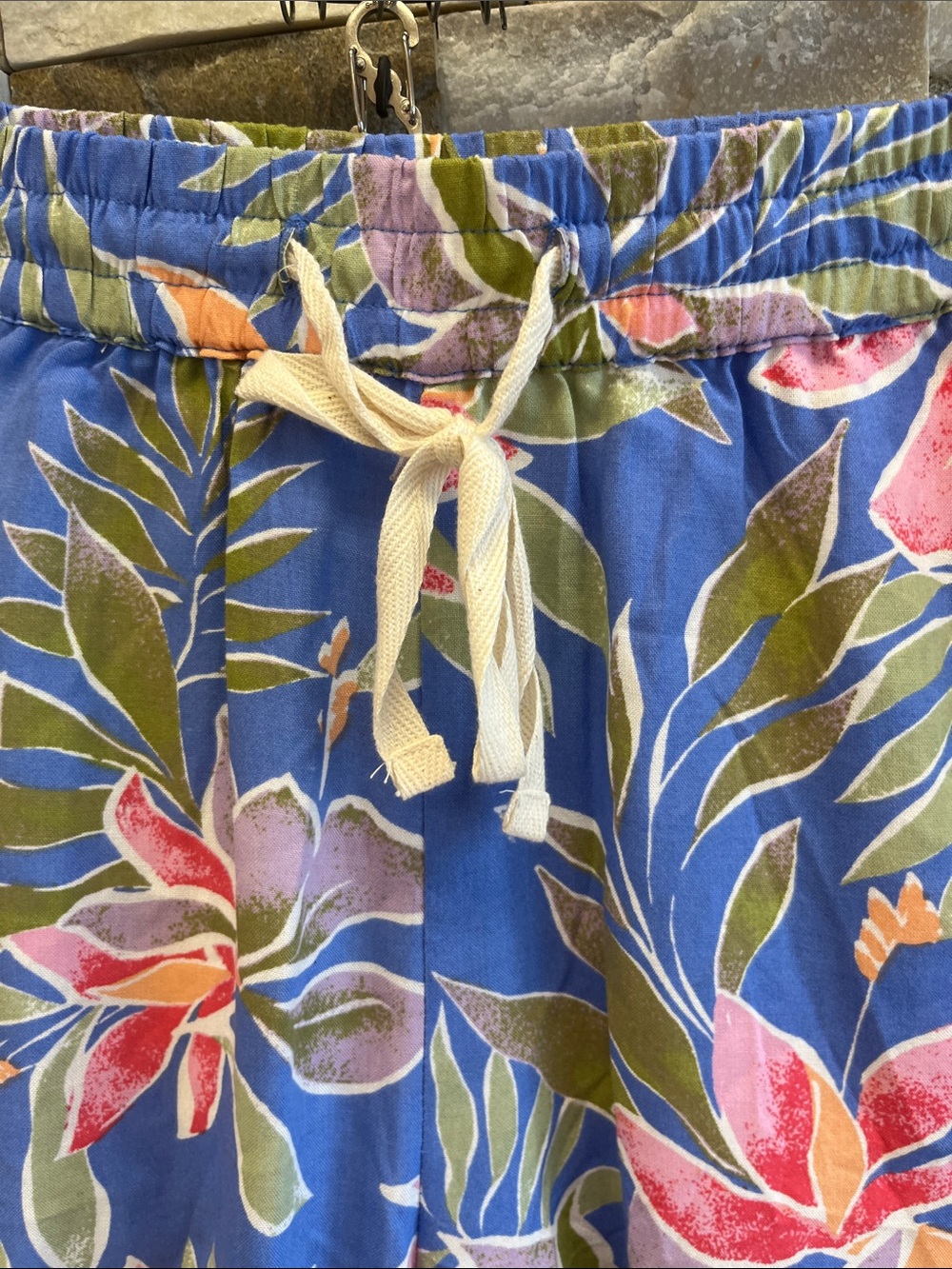 Billabong Blue Tropical Print Pull-On Shorts - Picture 2 of 9